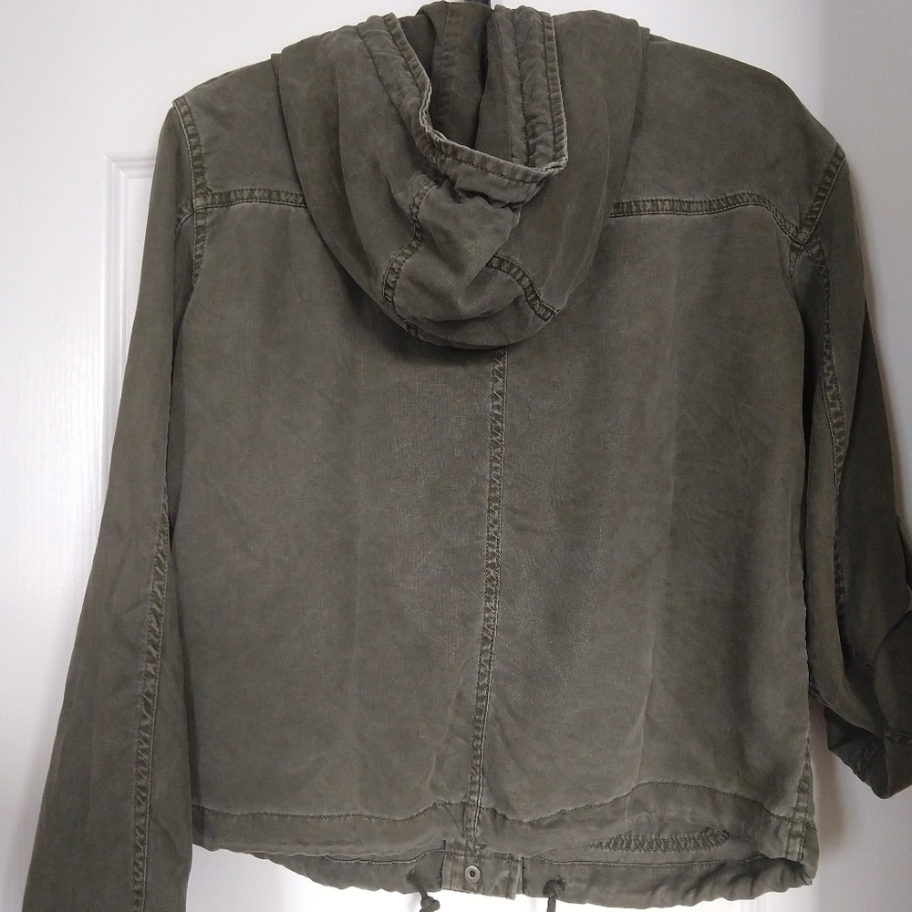 Talula Carbon Zip Hooded Jacket Military Inspired - Picture 2 of 6